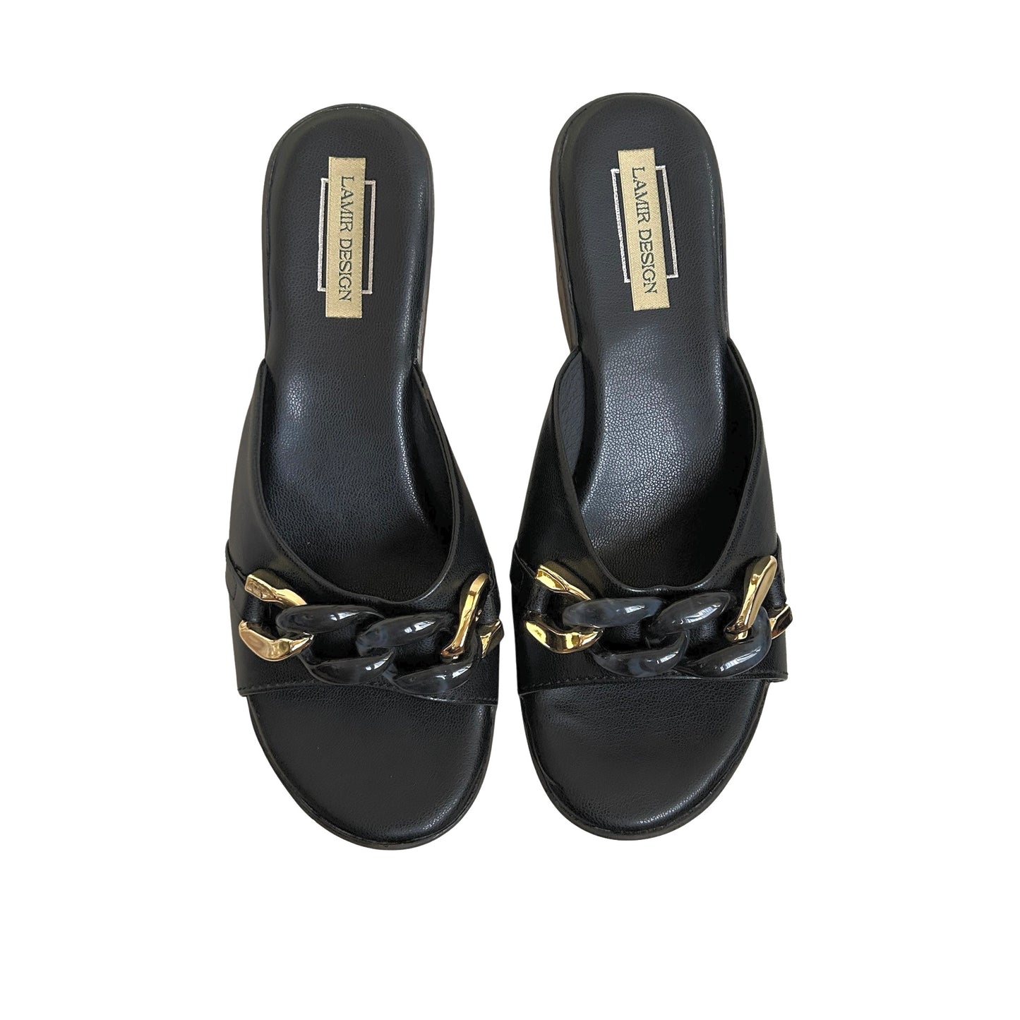 Chain Embellished Wedges