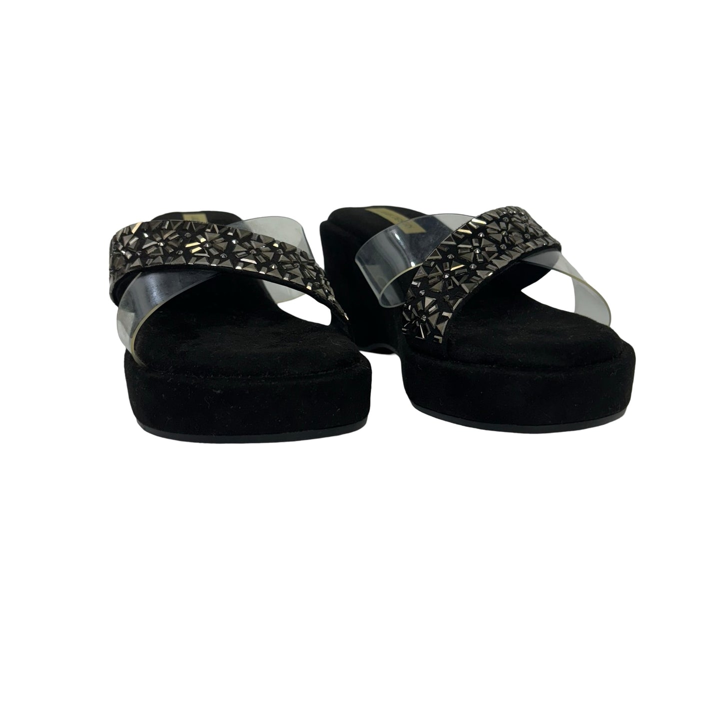 Sheen Mirror Studded Platforms