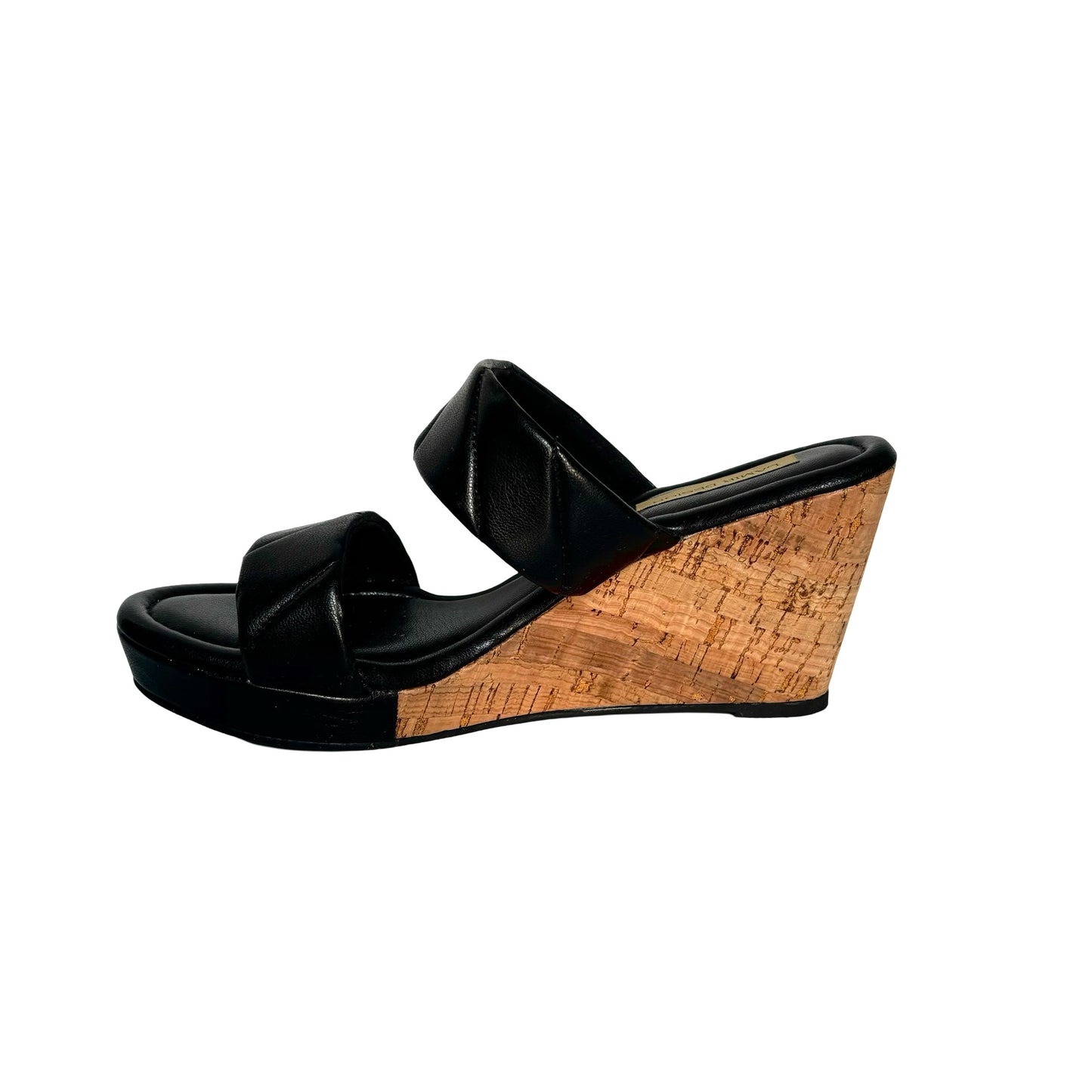 Double Strap Cork Wedges