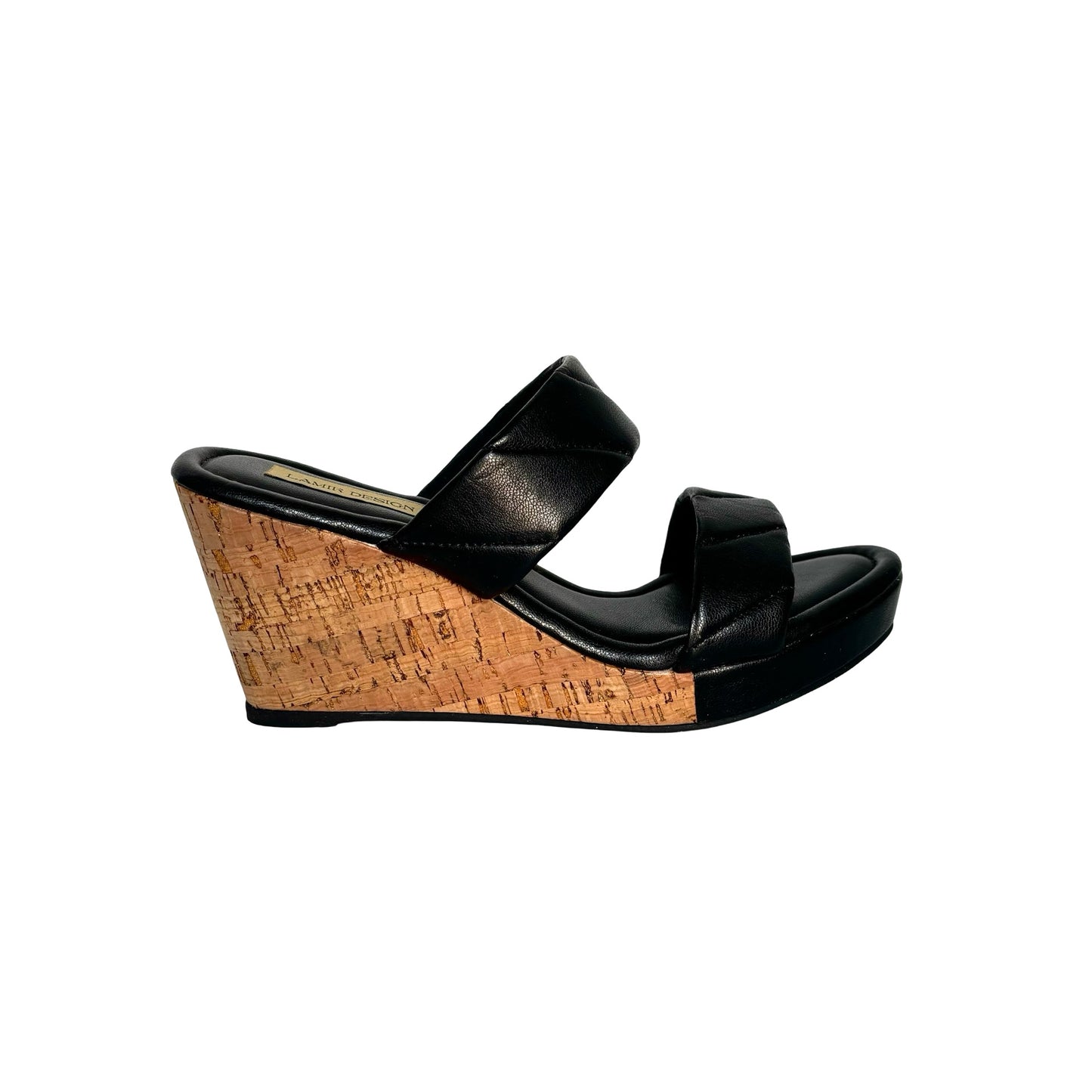 Double Strap Cork Wedges